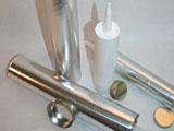 fiber and plastic caulking tubes